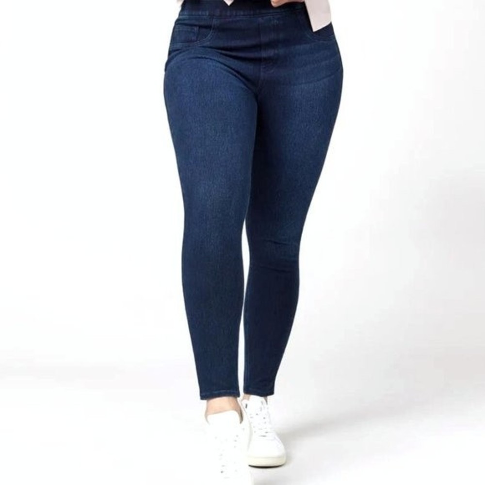 Dark Blue Skinny Leg High Rise Jeggings Sz XL